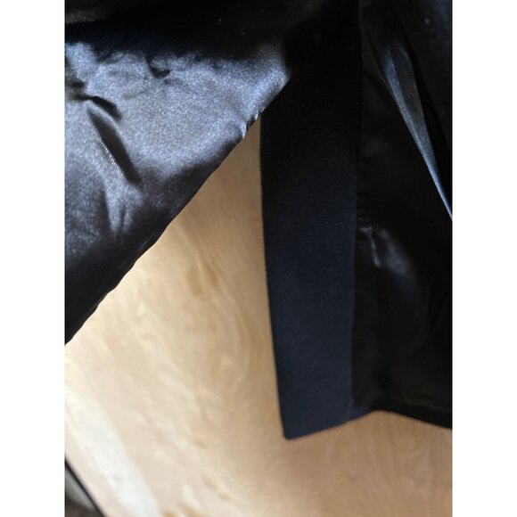 City Chic Black Faux Fur Cuff Belted Jacket Size 16 NWT - Picture 11 of 16